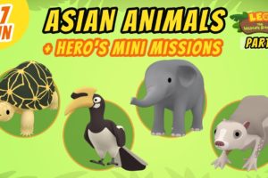 Asian Animals (Part 1/7) - Junior Rangers and Hero's Animals Adventure | Leo the Wildlife Ranger