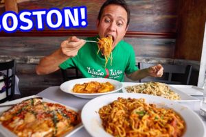 Boston Food Tour - HUGE ITALIAN FOOD + 16” Chicken Parmesan Sub!! | Boston, Massachusetts