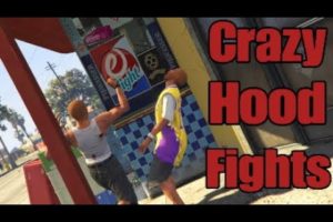 Crazy Hood Fights And Street Knockouts Compilation| GTA 5 Ep.31