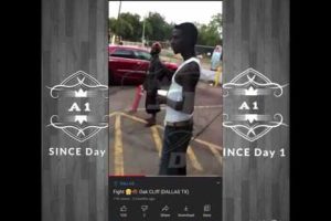 DFW Hood Fights - Oak Cliff Tx old head gets handled ???