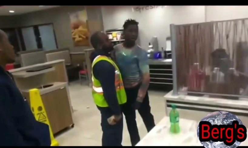 Dude gets jumped for trying to be hard in Burger King