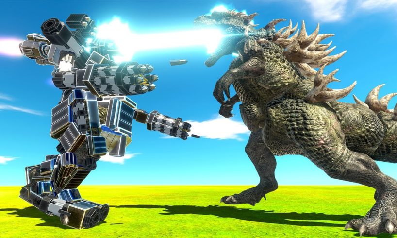 GODZILLA Fights a GIANT Robot - Animal Revolt Battle Simulator