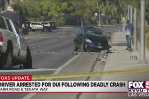 Las Vegas police: Driver suspected of DUI in fatal crash near Farm, Tenaya