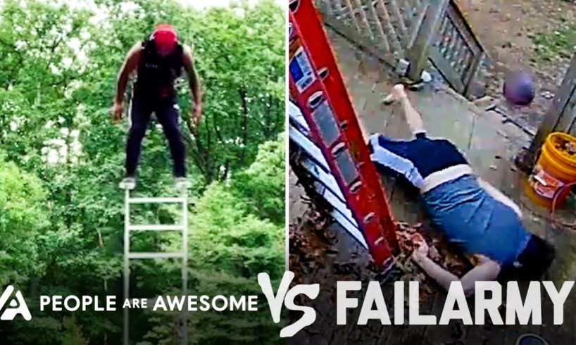 Man Vs Ladder  ... Ouch! | People Are Awesome Vs. FailArmy