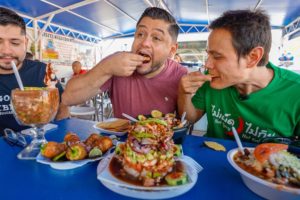 Mexican Street Food - SEAFOOD TOWER!! 🦐 Burritos, Tacos + Ceviche in Tucson, Arizona!!