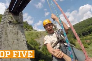 TOP FIVE: Rope Swing, Ice Climbing & Skiing | PEOPLE ARE AWESOME 2017