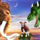 Zombie Dinosaur Vs Elephant Mammoth Fight Cow T-rex Chase Saved Woolly Mammoth Animal Fight Video