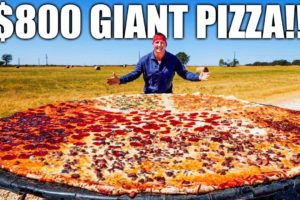 $5 PIZZA VS $800 PIZZA!! Everything is BIGGER in Texas!!!