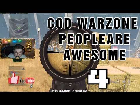 COD WARZONE - People Are Awesome #4 Best oddshot, plays, highlights