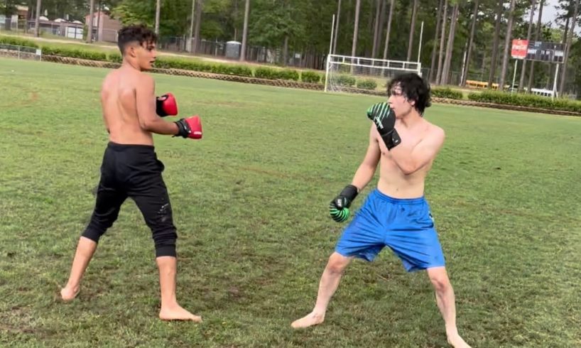 CRAZY MMA HOOD FIGHTS | GRABIEL VS ALLAN