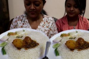 Dinner in The Hotel Room ( Mandarmoni ) | Rice & Ruti with Egg Curry | Chicken Do Pyaza | Mix Veg