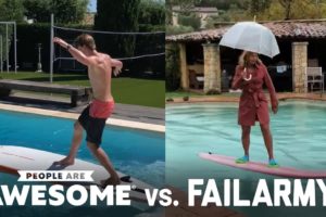 Extreme Pool Surfing | People Are Awesome vs. FailArmy