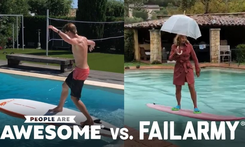 Extreme Pool Surfing | People Are Awesome vs. FailArmy