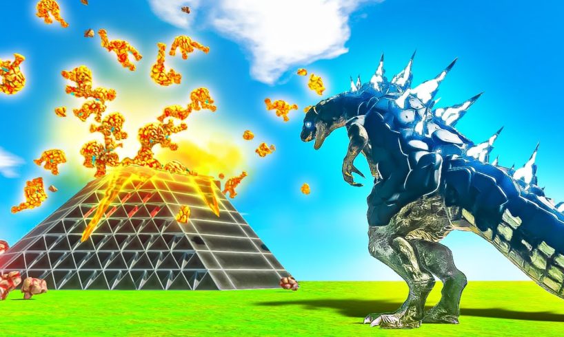 GODZILLA Fights a VOLCANO Unit!? - Animal Battle Revolt Simulator