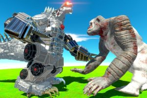 MECHAGODZILLA Fights King Kong - Animal Revolt Battle Simulator