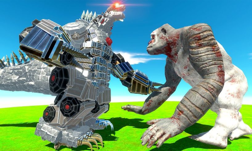 MECHAGODZILLA Fights King Kong - Animal Revolt Battle Simulator