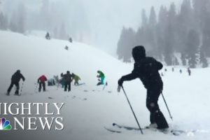 Near-Death Avalanche Experience Caught On Camera | NBC Nightly News