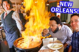 New Orleans - HUGE FOOD TOUR!! Green Oysters, Muffuletta, Jambalaya, + Po’boys!!