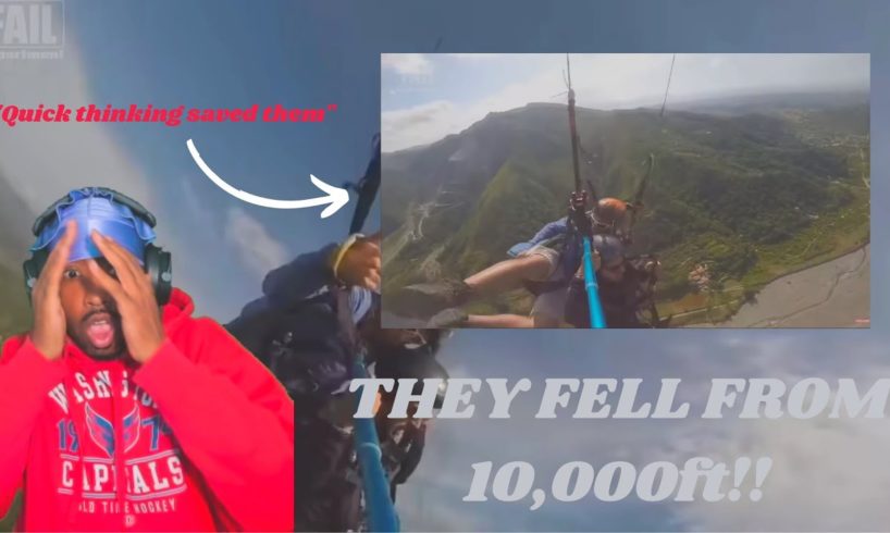 PARACHUTING GONE WRONG!! | NEAR DEATH EXPERIENCE CAUGHT ON CAMERA | FAILDEPARTMENT | (REACTION)