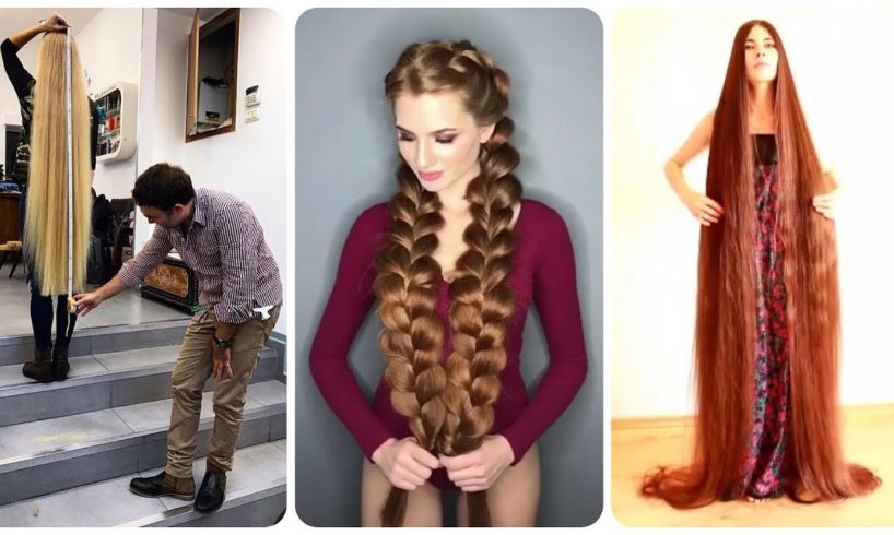 Real Life Rapunzels 🌺 Extremely Very Long Hair Girls! Amazing hair! People are awesome
