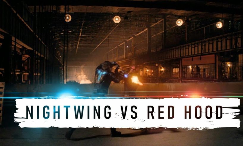 Titans Nightwing VS Red Hood Fight Scene