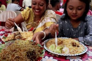 Wedding Party at Dada Boudi Hotel Barrackpore | Biye Bari Menu Mutton Biryani