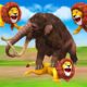 Woolly Mammoth Elephant vs Giant lions Animal Fight | Zombie Mammoth Rescue Cow From Lions