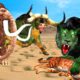 Zombie Lion Vs Mammoth Elephant Rhino Buffalo Cat Maze Animal Fight Mammoth Animal Epic Battle Video