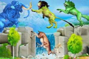 Zombie Lion vs Zombie Wolf Fight Lion Attack Deer Saved By Zombie Mammoth Animal Fights Videos New