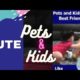 Cute animals |Kids and pets playing together |Kids and pets #10| #Shorts