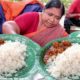 65 Years Old " Laxmamma " Famous Hyderabadi Street Vendor | 100 Rs/ Unlimited Rice with Mutton