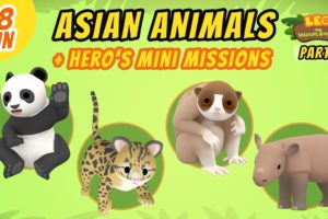 Asian Animals (Part 3/7) - Junior Rangers and Hero's Animals Adventure | Leo the Wildlife Ranger