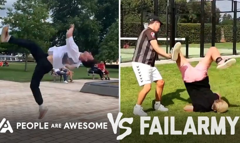 Back Flip Wins Vs. Fails & More! | People Are Awesome Vs. FailArmy