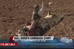 Bull rider escapes near-death experience, only to ride again