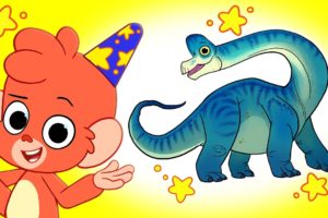 Club Baboo | Brachiosaurus rescues baby Triceratops | Dinosaur Cartoons for Kids