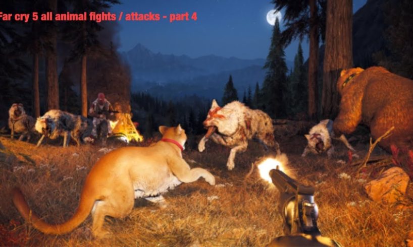 FAR CRY 5 - ALL ANIMAL FIGHTS - PART 4!!!