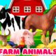 Far animal sounds | Farm animals for kids | Learn Farm animals | Cow Horse