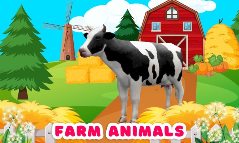 Farm animals for kids Learn Farm animals Farm animal sounds Cow Horse
