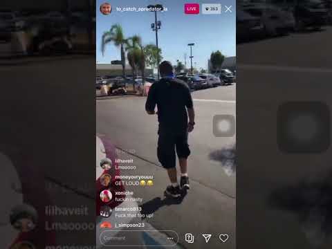Guy Catches  pedophile in West LA and a fight breaks out