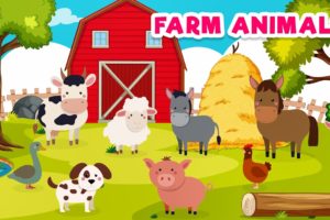 Learn Farm animals for kids  Farm Animal Names & Sounds