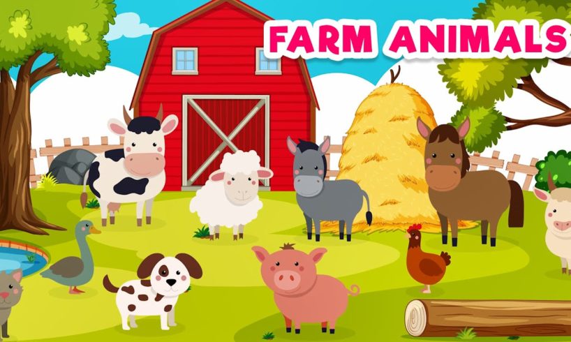 Learn Farm animals for kids  Farm Animal Names & Sounds