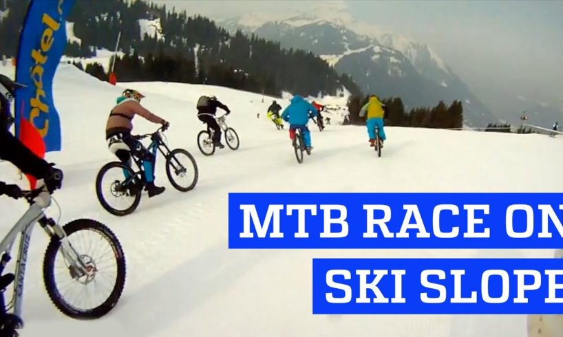MTB Race on Ski Slope | People are Awesome