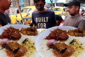 Paradise of Street Food | Unlimited Rice Thali Only 40 rs | Kolkata Chandni Chowk