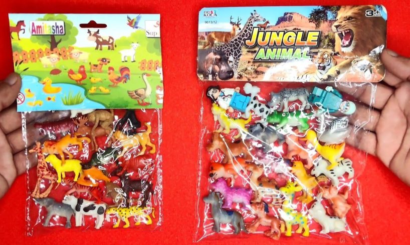 Plastic animals, Animals toys, Mini wild animals, Mini zoo, farm animals collection