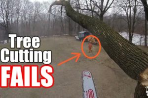 Tree Cutting FAILS, close calls, and near misses...