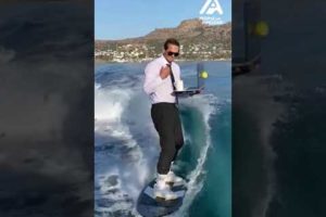 Wake Surfing While Working | People Are Awesome