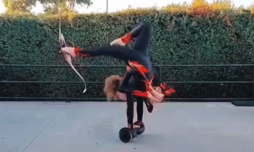 Woman Shoots Target With Arrow Whilst On Hoverboard | People Are Awesome | Best Of The Week