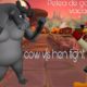 cow and hen fight game dangerous fight game animal fights Pelea de gallinas y vacas