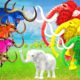 5 Zombie Bulls Vs Giant Elephant Rescue Saved by 3 Woolly Mammoths Elephant Animal Revolt Epic