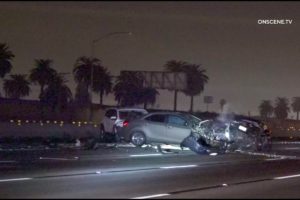 *CAUGHT ON CAMERA* Horrific Multi-Car Freeway Wreck (RAW FOOTAGE) | Los Angeles